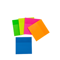 Blocs-notes adhésifs transparents et imperméables 76x76mm, 50 feuilles, vente en gros, conception anti-déchirure