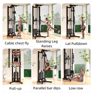 Máquina de Cable de selección de carga de Pin con 2 sistemas de polea ajustable Equipo de gimnasio Entrenador funcional ajustable de un solo cable - Product Image 2
