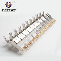 Connecteur RJ45 RJ11 pour prise murale intérieure vers câble modulaire de ligne fixe mâle