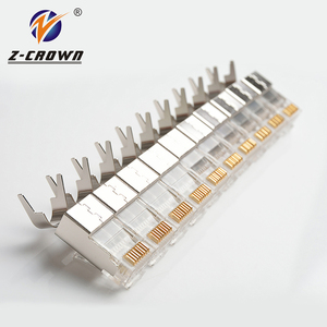 Connecteur RJ45 RJ11 pour <span class=keywords><strong>prise</strong></span> murale intérieure vers câble modulaire de ligne fixe mâle - Product Image 1
