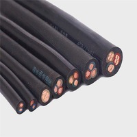 Câble étanche 2AWG 4AWG 6AWG 8AWG 10AWG 12AWG 3 4 5 Noyau 3.5mm 5.5mm 8mm 14mm 22mm 30mm Câble de pompe submersible en caoutchouc plat