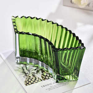 Jarrón de combinación de cristal para sala de estar, arreglo de mesa, jarrón de mesa de conferencia, venta al por mayor, transparente creativo - Product Image 6