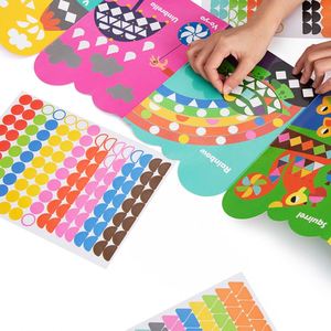 Autocollants stéréoscopiques 3D faits à la main, sac de matériel eva autocollants pour enfants formation à la concentration puzzle couches d'autocollants - Product Image 4