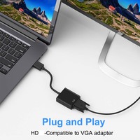 Convertidor HDTV a VGA Full HD 1080P, Conector Chapado en Oro, Señal Estable para Laptop, PC, Proyector, Pantalla, Suministro OEM al por Mayor