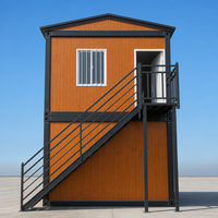 Maison modulaire détachable à deux étages, type conteneur, avec escalier extérieur, pour villa, école, hôpital, mini-maison, maison moderne