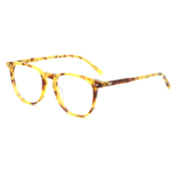 G5763F Lunettes optiques ovales vintage unisexe, monture intégrale en acétate noir brillant avec détails rivetés, montures de lunettes tendance