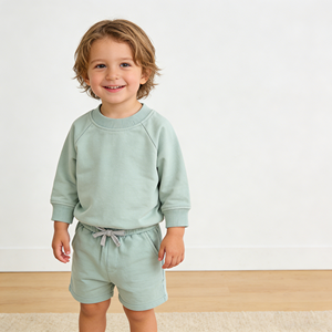 Bahar sonbahar kazak kazak kollu organik bebek kazak çocuk çocuklar üstleri giysi pamuklu kazak çocuk giyim - Product Image 2