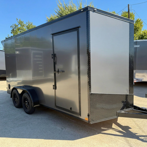 Remolque de Carga Cerrado con Garantía, Eje Tándem, Puerta Lateral, Caja Utilitaria, Remolque de Transporte de 7-14 pies, 2001-3000 kg, Listo para Exportación - Product Image 1