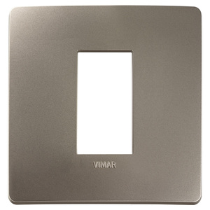 Vimar Plana Up 1M Titanium Plate 9.7x12.5cm Wall <b>Switch</b> Cover - Product Image 1