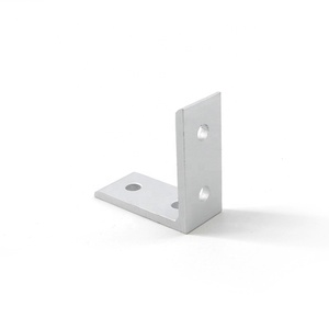 Série 2525, supports d'angle en aluminium à 4 trous, supports d'angle en aluminium pour profilés en aluminium, fabrication de boucliers de sécurité - Product Image 1