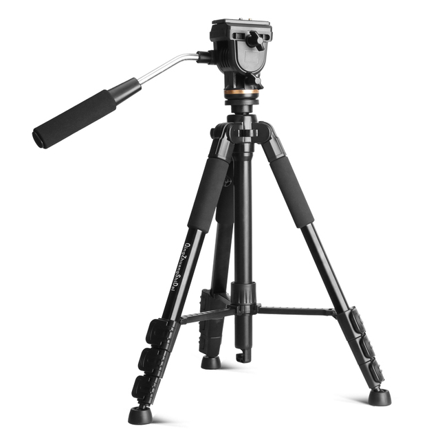 Q111S Professional Portable Travel Aluminum Camera Tripod&Pan Head for SLR DSLR Digital Camera