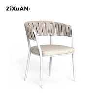 Combinaison canapé et mobilier d'extérieur Chaise simple en corde pour les loisirs Hôtel Jardin Cour extérieure Café