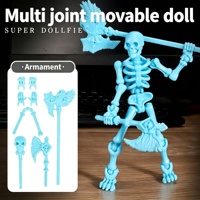 Figura de acción articulada con múltiples puntos de movimiento, esqueleto humano flexible DIY, muñeco de juguete para colección, regalo, decoración del hogar