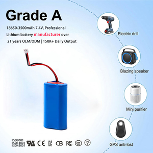 Shenzhen Yeni Enerji Cyclone El Tipi Hızlı Şarj 7.4V 18.87Wh 3500mAh KC CE UL Sertifikalı 18650 Lityum İyon Pil Paketi - Product Image 1