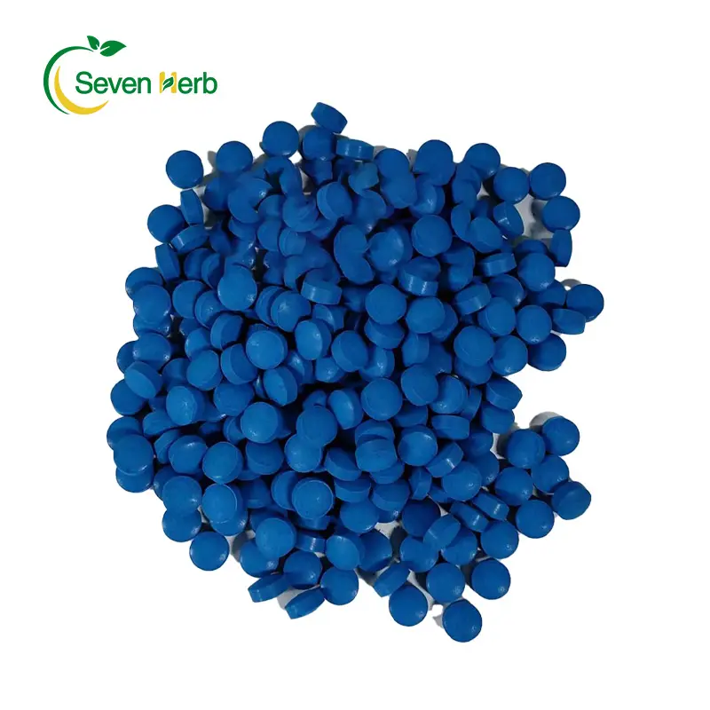 Cấp thực phẩm phycocyanin màu xanh Spirulina chiết xuất phycocyanin E18 sắc tố màu xanh phycocyanin viên nén