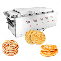 Machine à pain pita à chauffage au gaz, machine à pain plat, machine à pain à poche, machine à rôtir, ligne de production de pain pita