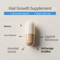Capsules de croissance de cheveux de biotine femmes hommes soutien des rides silicium arginine croissance de cheveux longs suppléments de vitamines C