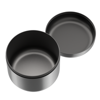 VAGRINDERS CannaPunk Récipients alimentaires biodégradables en silicone Étanche aux odeurs Stockage de pots d'herbes en aluminium