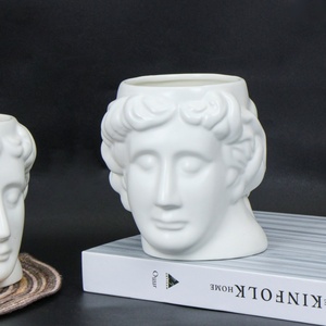 Tùy chỉnh thiết kế Bắc Âu cổ điển mới lạ 3D sáng tạo tùy chỉnh Hy Lạp <span class=keywords><strong>Apollo</strong></span> David điêu khắc gốm Cà Phê Cốc sữa - Product Image 3