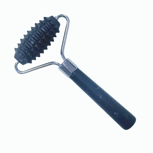 Rouleau de massage facial à pointes en jade Xiuyan noir, double tête, masseur du cuir chevelu et du corps, outil de soin de la peau et de beauté - Product Image 3