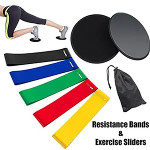 Benutzer definiertes Logo Frauen Fitness Stoff Elastic Yoga Pilates Gummi Hüft bänder Körper Stretch Exercise Resistance Loop Bands