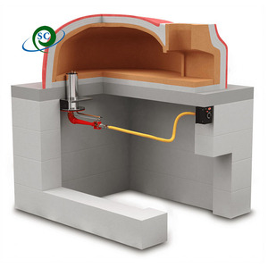 שאיבת עצמי תעשייתית בוילר קטן גז גז גז גז גז טבעי לבנה פיצה תנור קשת מותג נירוסטה 6.3-8000kcal/h 10 ק "ג - Product Image 1