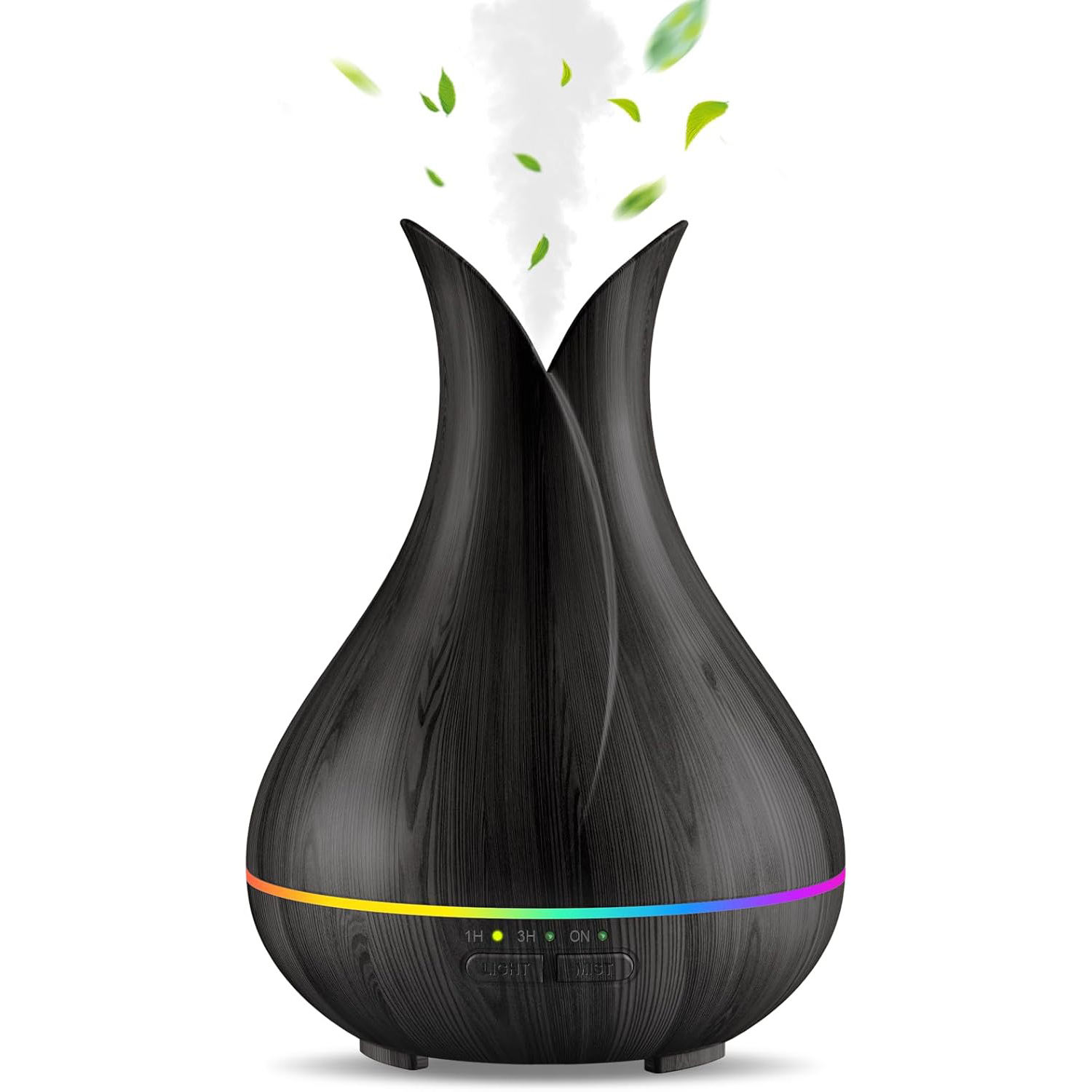 เม็ดไม้สีเข้ม