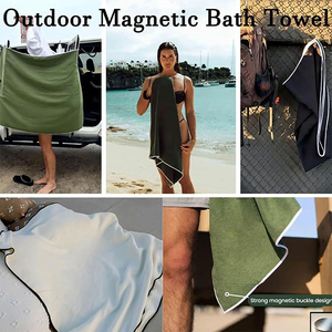 Toalla de Baño KingGear Ultra Suave de Secado Rápido para Exteriores con Toalla de Playa Magnética Compacta para Viajes y Natación - Product Image 6