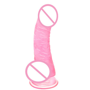 Dildo transparent en cristal de 19*4,5 cm pour stimulation du point G, jouet sexuel féminin, équipement de protection réaliste, jouet sexuel pour adultes - Product Image 3