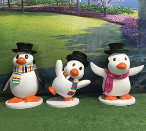 Statuettes de noël complètes pour adultes, sculptures de jardin en fibre de verre et de résine, taille de vie, décoration en <span class=keywords><strong>famille</strong></span> - Product Image 6