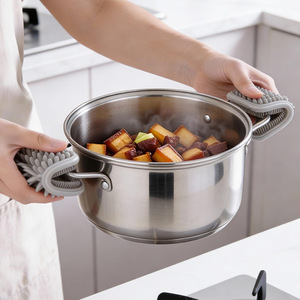 Fruit And <b>Vegetable</b> Cleaning Brush Flexible Multi Function Kitchen Tool For Fruits <b>Vegetables</b> Potatoes <b>Pots</b> Pans Cutting Boards - Product Image 4