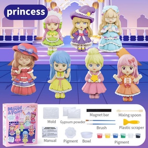 Artesanía para Niños, Mini Muñeca de Colorear Educativa, Dinosaurio Unicornio, Kit de Dibujo Creativo con Moldes de Yeso para Pintar - Product Image 3
