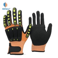 Fabricants de gants en nitrile Sandy personnalisés NMSHIELD, gants anti-coupures TPR ANSI A5, gants de construction et de mécanique résistants aux impacts