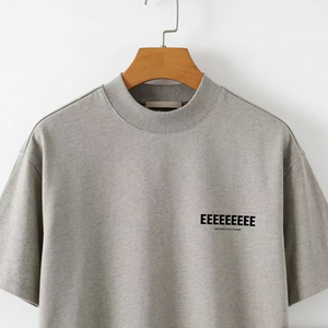 T-shirt da <span class=keywords><strong>uomo</strong></span> Fear con stampa 3D, a maniche corte, estiva, per coppie, di marca trendy, con motivo a lettere americane. - Product Image 3