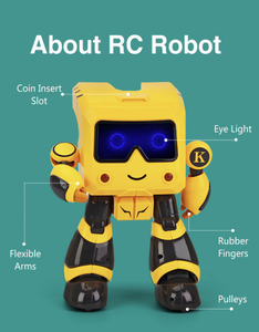 JJRC R17 RC Robot moneda inducción programación inteligente luces brillantes detección táctil educación Robots para niños regalos de cumpleaños - Product Image 6