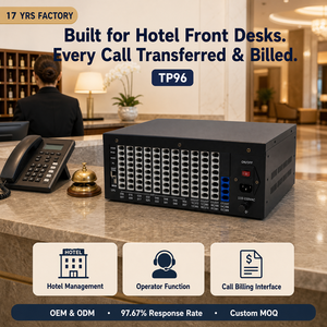 Sistem Telepon Hotel PABX TP96 96 Ekstensi 16 Jalur Trunk Sistem PBX Auto Attendant Caller ID LCR - Product Image 4