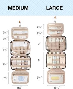 Portable Custom Logo Unisex Travel Hanging Toiletries Bag with Durable Metal Zipper Puller and Strong <b>Frame</b> - Product Image 4