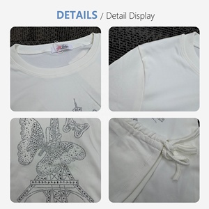 <strong>Silver</strong> Hot Drill Paris Eiffel Tower Butterfly Tee Adjustable Ruched Side Drawstring Women Slim Fit <strong>Sparkly</strong> <strong>Top</strong> - Product Image 6