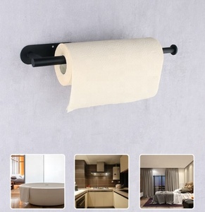 Portasciugamani di carta adesiva in acciaio inossidabile supporto autoadesivo <span class=keywords><strong>da</strong></span> <span class=keywords><strong>cucina</strong></span> portarotolo di carta igienica - Product Image 2