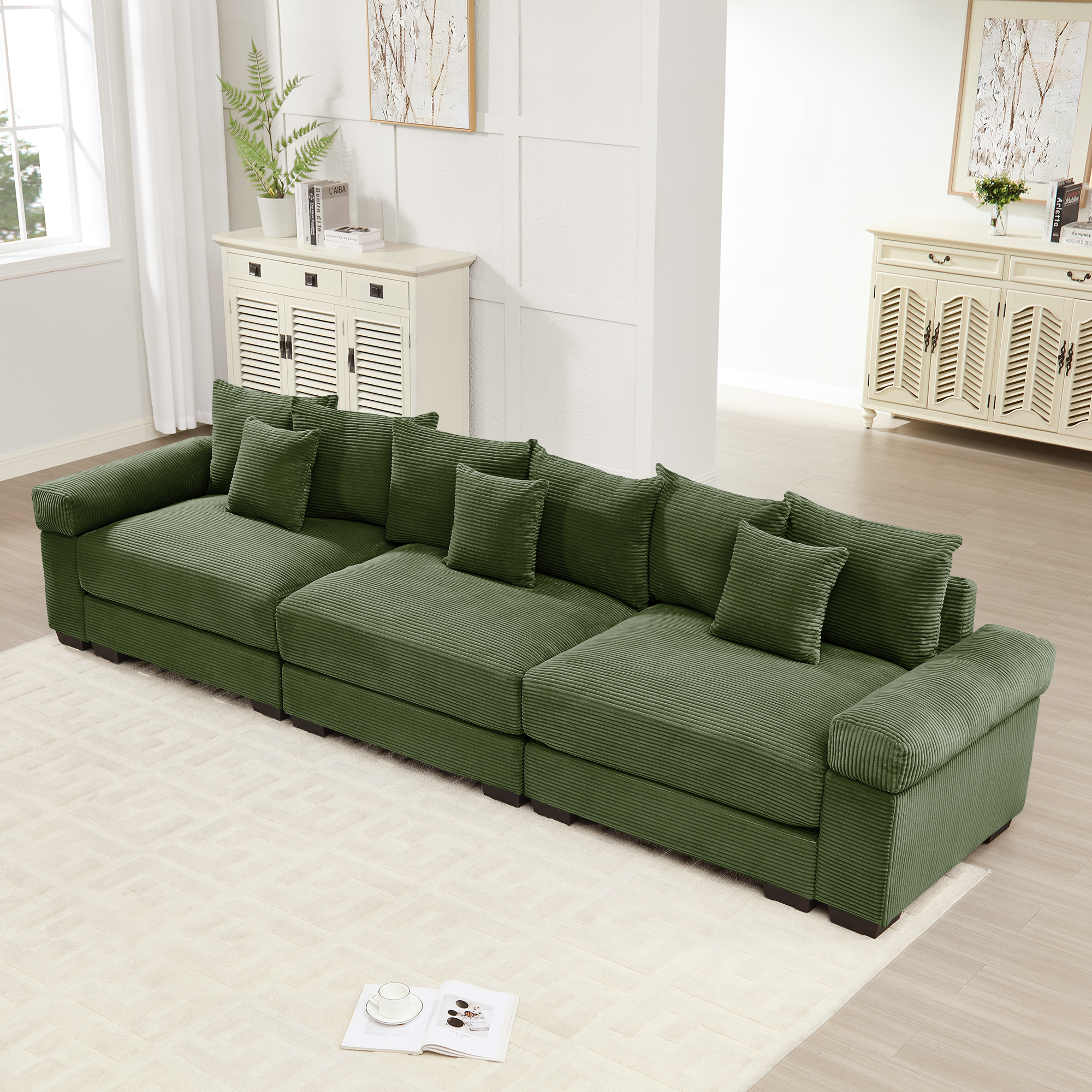 Green + Corduroy + 1 Seat