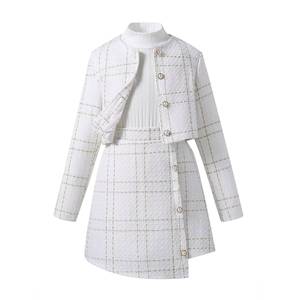 Tenue de princesse élégante de style occidental pour filles, robe à bretelles noires + <span class=keywords><strong>veste</strong></span> de soirée à manches longues, vêtements pour enfants - Product Image 2