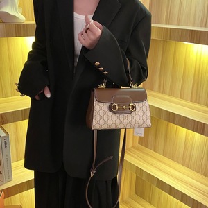 Sac à main de luxe grande capacité pour femme, sac décontracté de créateur avec logo, en cuir véritable - Product Image 2