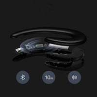 Headset Olahraga Nirkabel Y-12 dengan Desain Leher Terbuka, Konduksi Tulang, untuk Earphone BT, Layar Baterai Digital, Harga Terjangkau