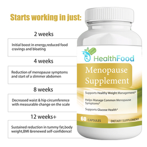 Private Label Menopause <b>Supplement</b> Capsules with Green Tea Leaf Extract Helps Manage Common Menopause Symptoms Capsules - Product Image 4