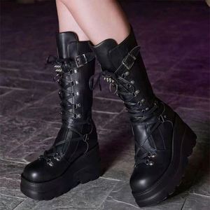 Factory Customization Leather Short Heel Boots Women Ladies High <strong>Booes</strong> Woman Shoes - Product Image 4