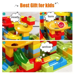 Bloques de construcción <span class=keywords><strong>Marble</strong></span> <span class=keywords><strong>Run</strong></span> para niños pequeños, actualización clásica de ladrillos grandes, juegos de anillos de lanzamiento compatibles con cumpleaños de Navidad - Product Image 2