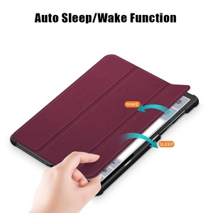 NET-CASO Commerci All'ingrosso Slim Trifold DELL'UNITÀ di elaborazione Del Basamento Del Cuoio di Caso <span class=keywords><strong>Tablet</strong></span> Protettiva Della Copertura di Vibrazione per <span class=keywords><strong>Lenovo</strong></span> tab K10 10.3 pollici TB-X6C6 - Product Image 3