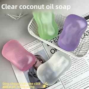 Juguete Blandito de Aceite de Coco Moldeable Transparente <span class=keywords><strong>con</strong></span> Textura de Vaselina, Sonido ASMR Crujiente y Estallido, Bola Antiestrés Hecha a Mano para Apretar - Product Image 3