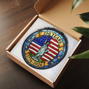 กระจกสีอเมริกาเซสเตอร์เซ็นเทนเนียล ฉลองครบรอบ 250 ปี 1776-2026 แบบแขวน - Product Image 3