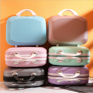 Portable mode Rectangle PVC étui grande <span class=keywords><strong>valise</strong></span> <span class=keywords><strong>de</strong></span> <span class=keywords><strong>maquillage</strong></span> cosmétique <span class=keywords><strong>vide</strong></span> pour voyage Mini bagage stockage Portable boîte d'emballage - Product Image 3